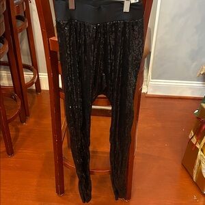 Kids Black Sequin Joggers